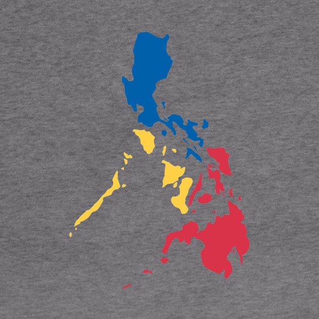 Philippines Filipino Map Sun and Stars Flag by AiReal Apparel by airealapparel